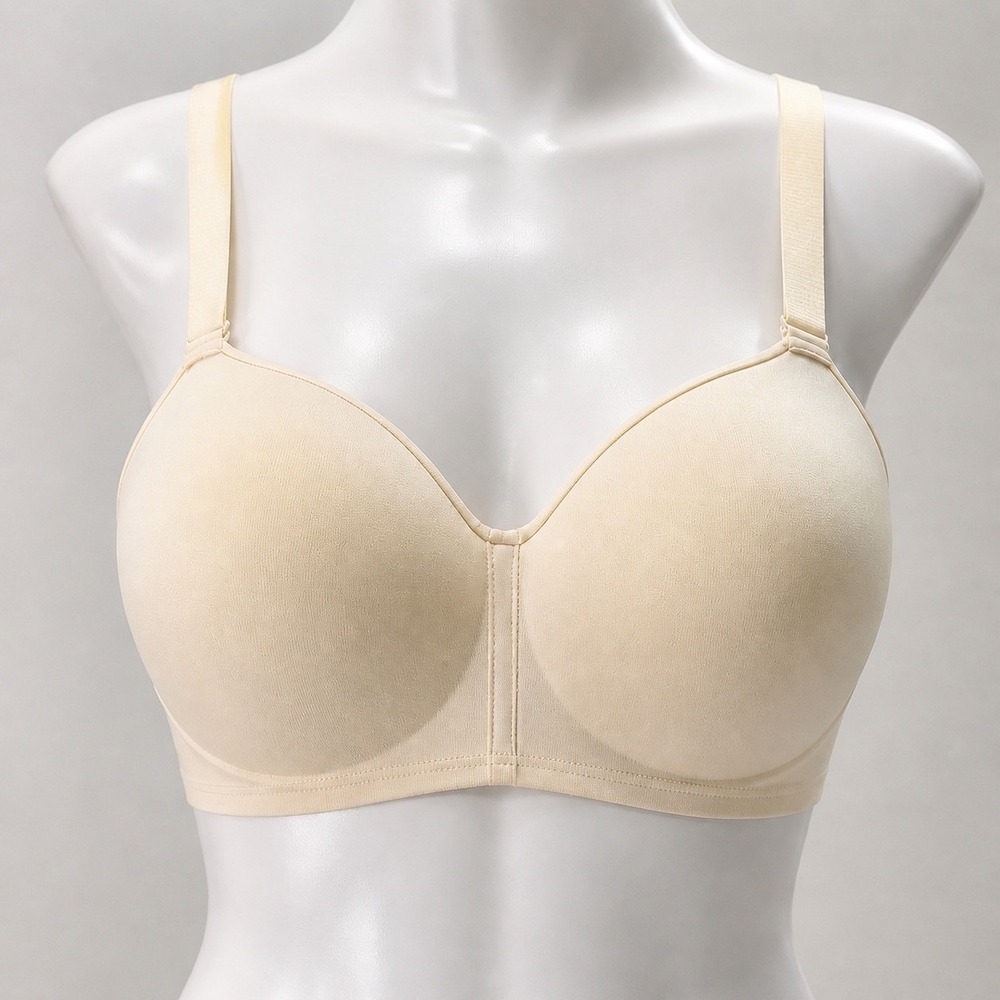 Truekind Everyday Essential Wireless Bra Beige Nude 2XL Style Comfort Softstyle